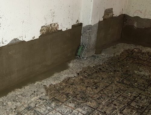 Wandsockel in TG nach Reprofilierung im Gießverfahren